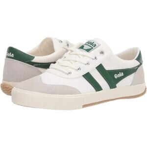Gola Womens Badminton Sneakers US 5 EU 35 White Green Leather Low Top NIB
